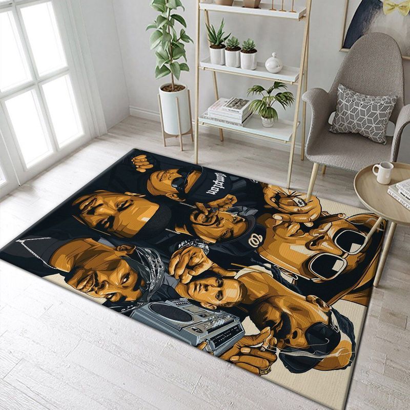 Christmas Gift Rapper Art Area Rug Living Room Rug Home Decor Floor Decor