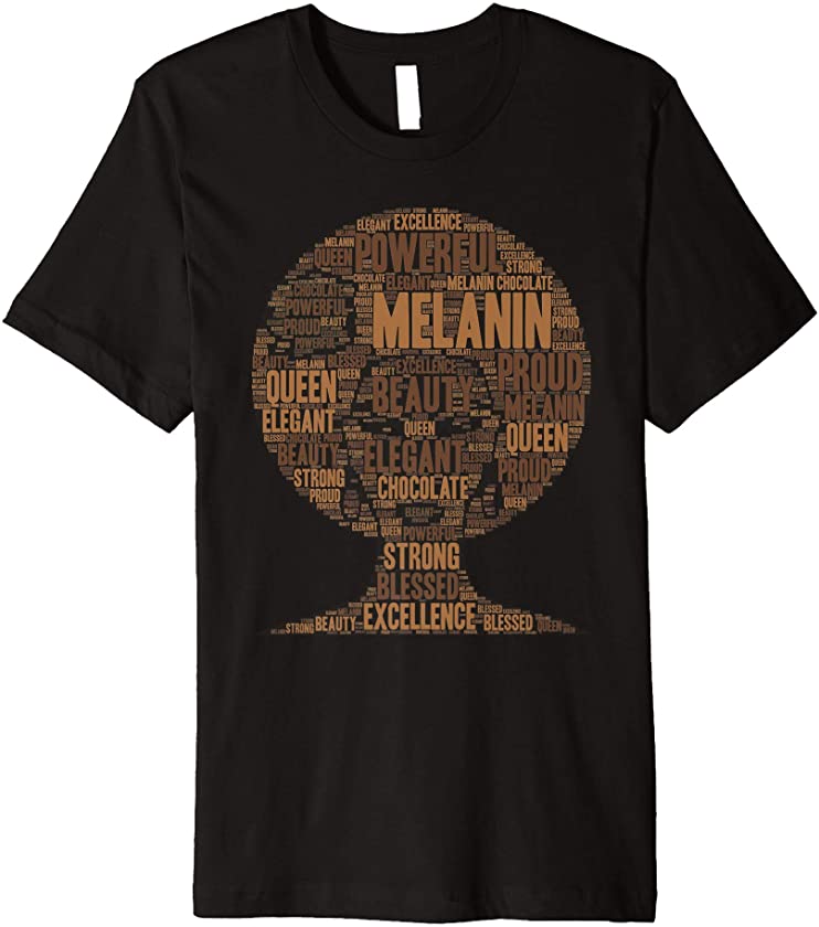 Oheneba: Melanin Shirt For Women Afro Black Queen Pride Gift Premium T-Shirt