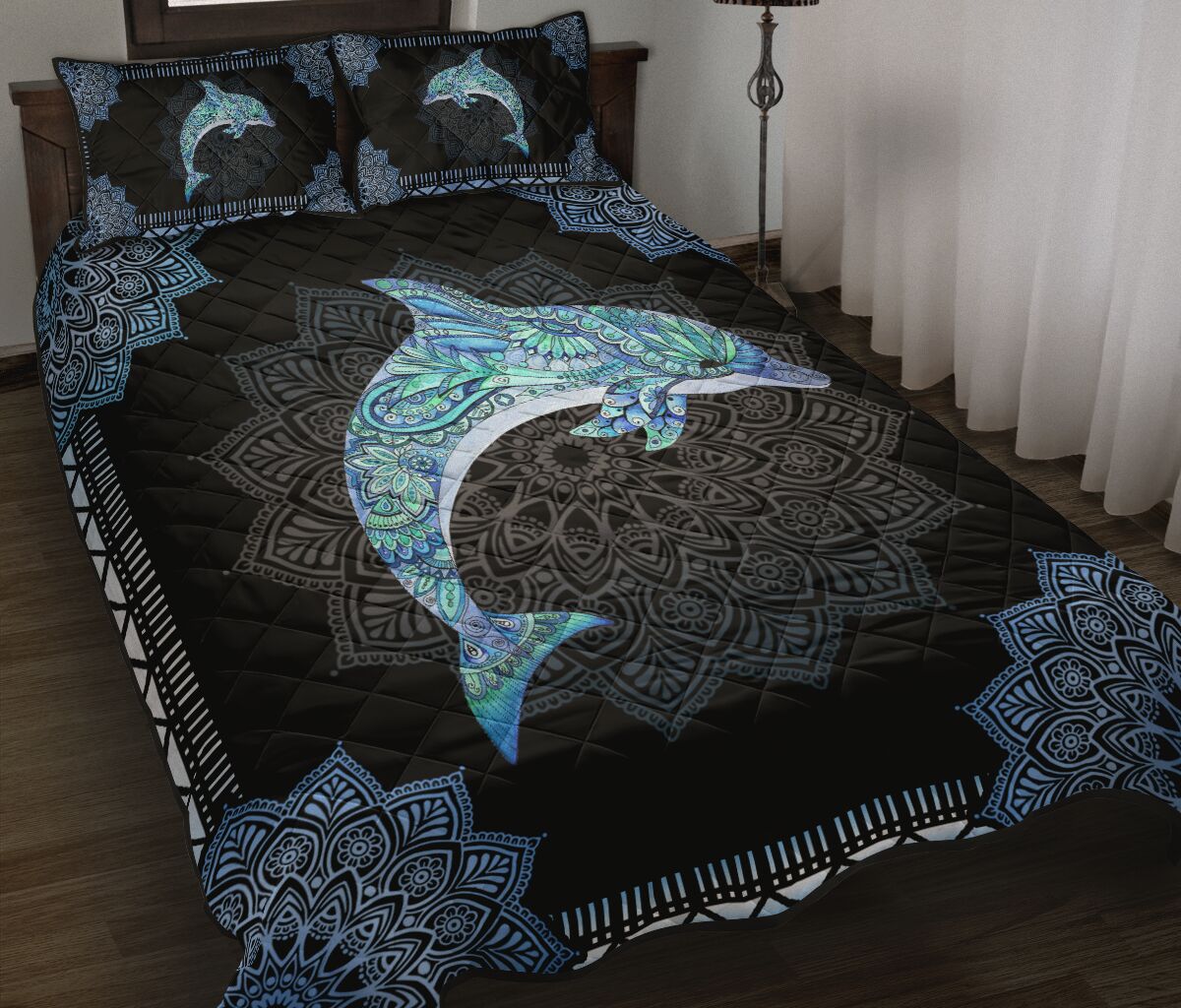 Dolphin Mandala Style – Quilt Set