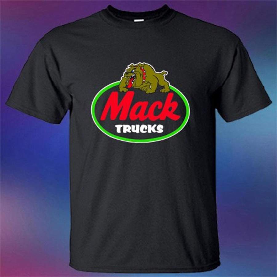 New Mack Trucks Bulldog Truck Logo Men’s T-Shirt Tees Size S-3XL