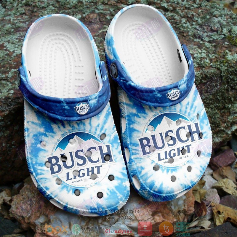 Busch Light Tie Dye Blue Light Clogs Shoes #Kv – Justbeperfect Shop