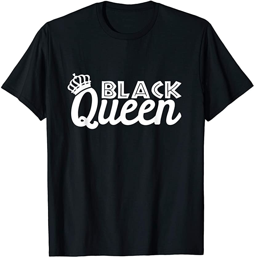 Black Queen Melanin African American Woman Black History T-Shirt