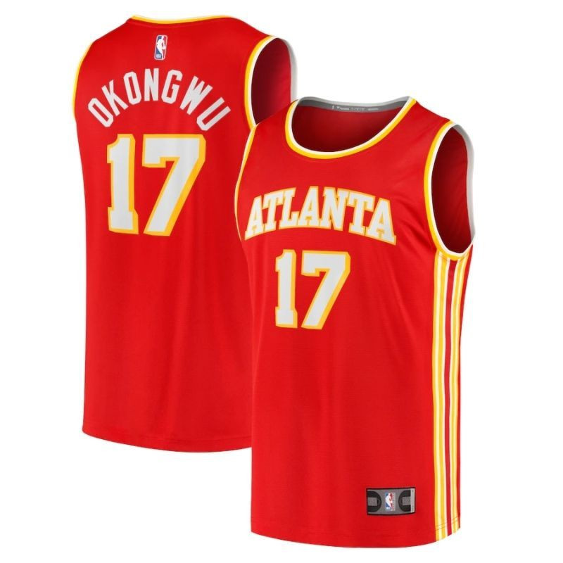 Atlanta Hawks Onyeka Okongwu #17 NBA 2020 New Arrival Red Jersey