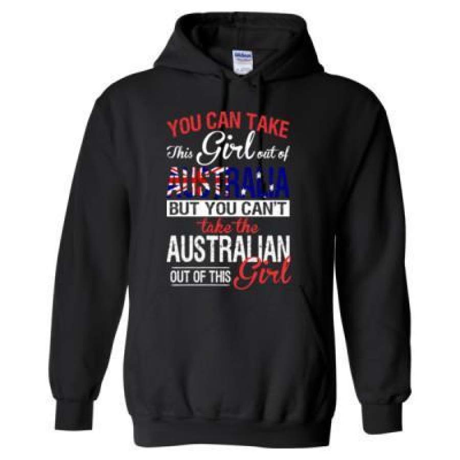 AGR You Can Take The Girl Out Of Australia But You Cannot Take The Australian Out Of This Girl – Heavy Blend™ Hooded Sweatshirt