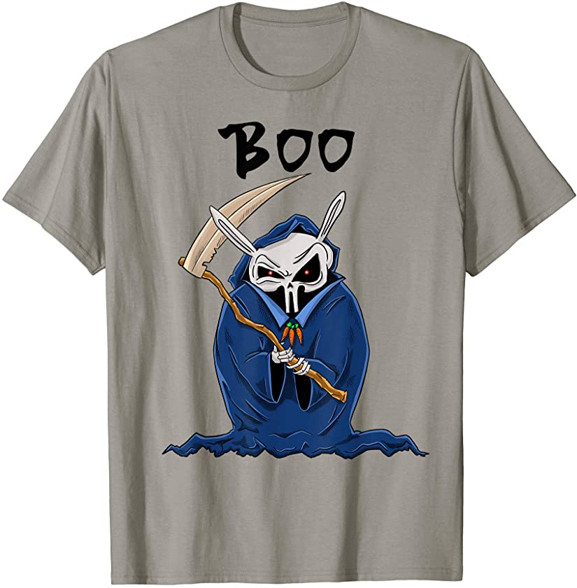 bunny, Boo, grim reaper, Funny T-Shirt