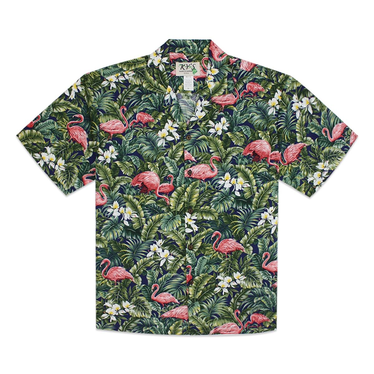 Flamingo Flora Green Amazing Design Hawaii Shirt Ha94822