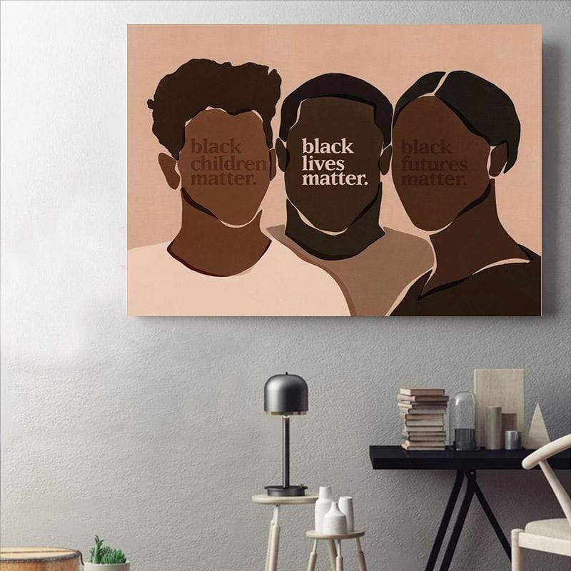 We Support Black Lives Matter Canvas Wall Art  Poster Print, Wall Art Canvas, Poster Canvas Wall Decor