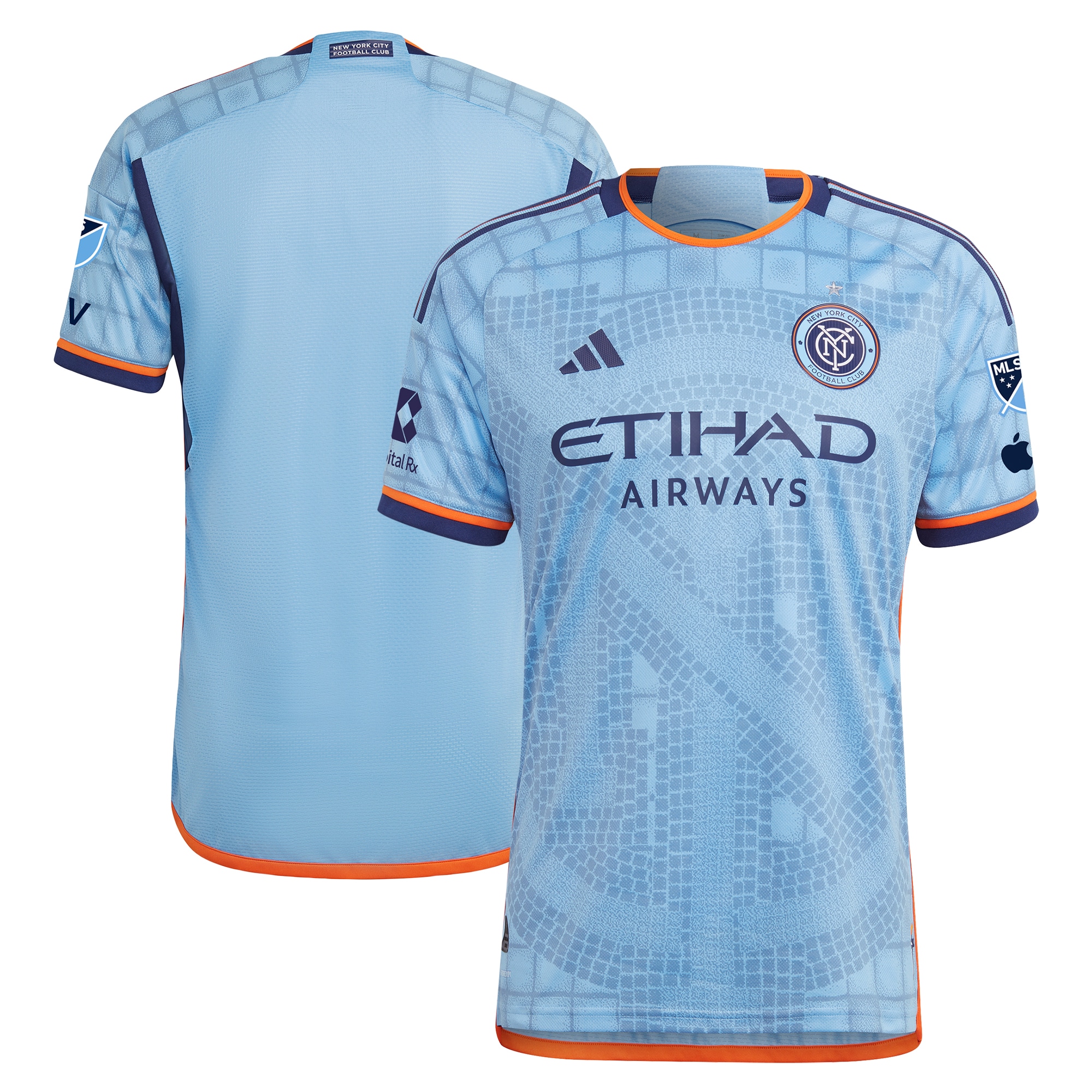 New York City FC 2024 The Interboro Kit Authentic Patch Jersey – Sky Blue