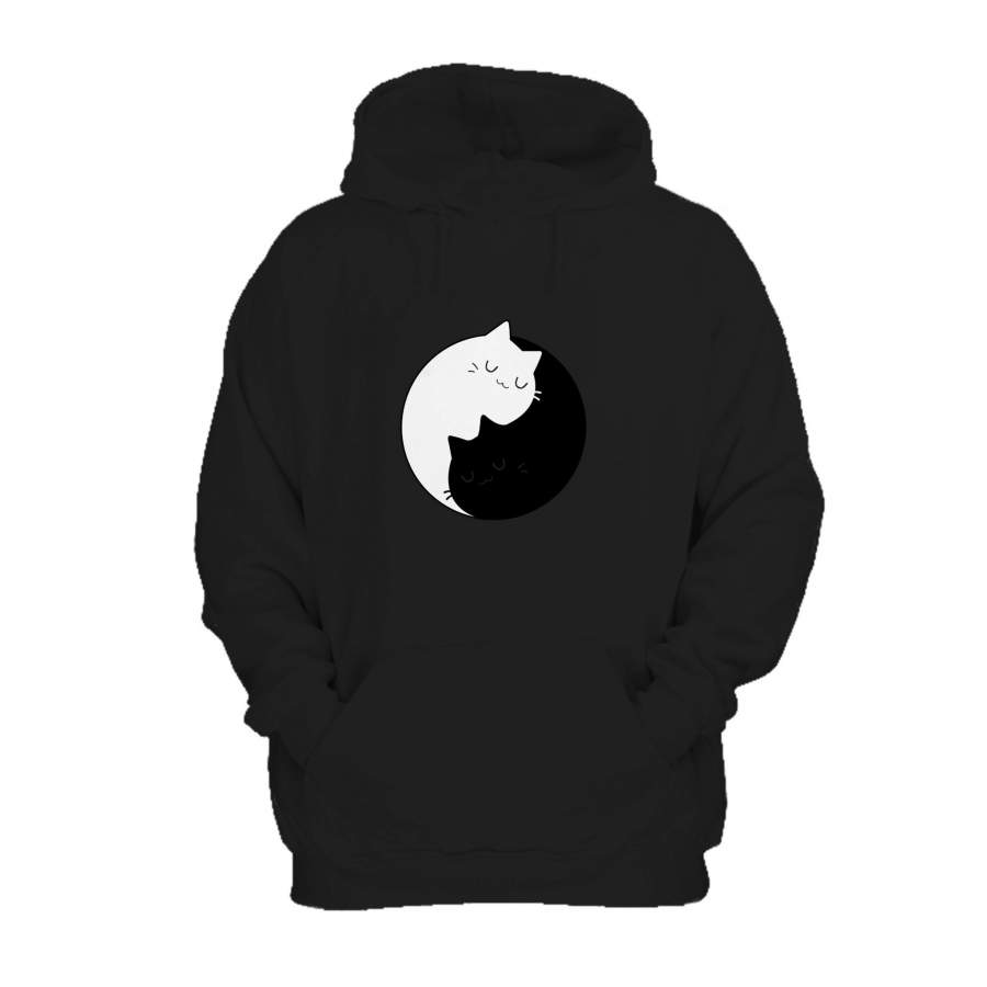 Yin Yang Cats Kittens Hoodie