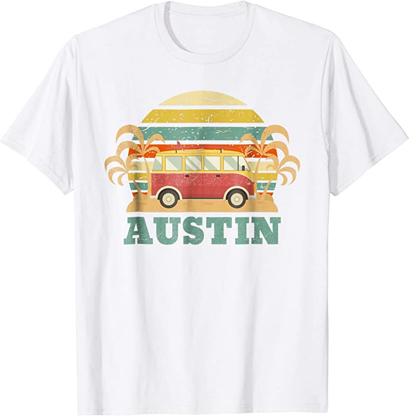 Austin Texas T-Shirt Retro Vintage Shirt Gift Men Women Kids