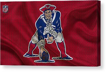 44 New England Patriots Joe Hamilton Canvas Print