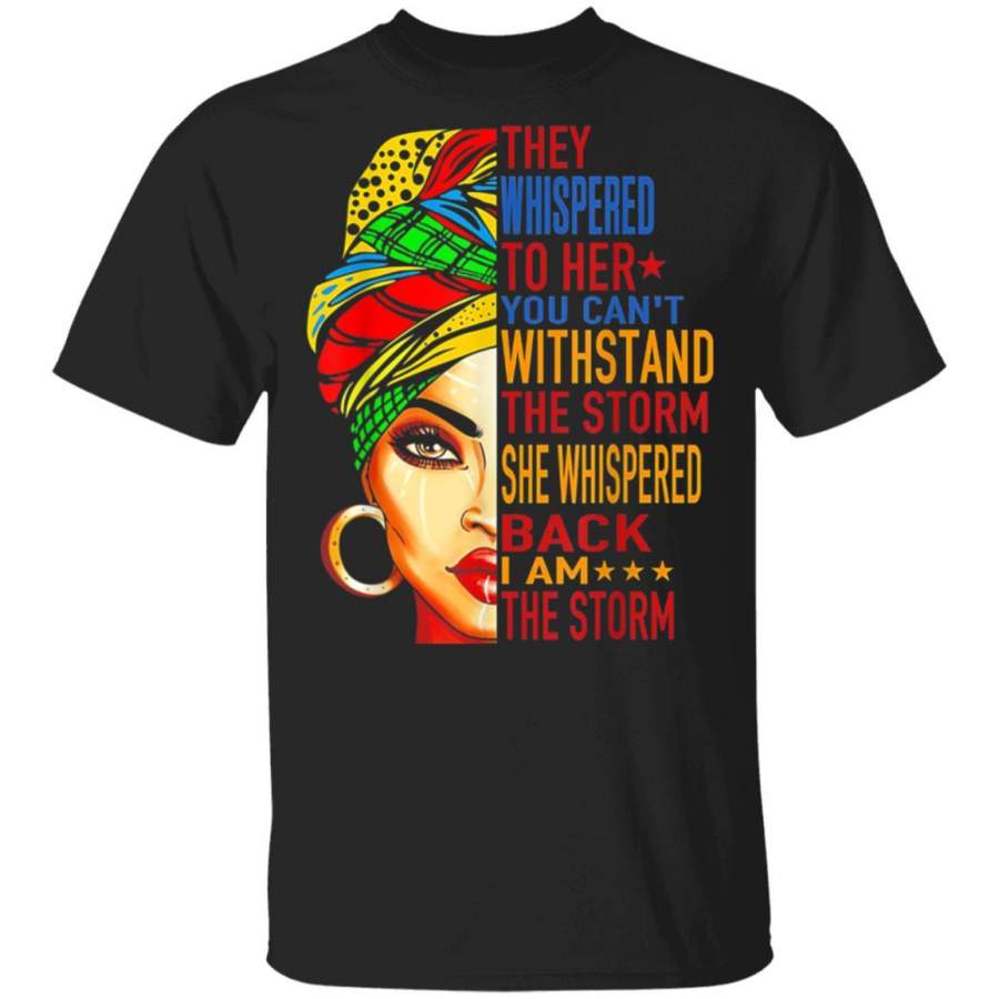 They Whispered To Her Melanin Queen Lover T-Shirt