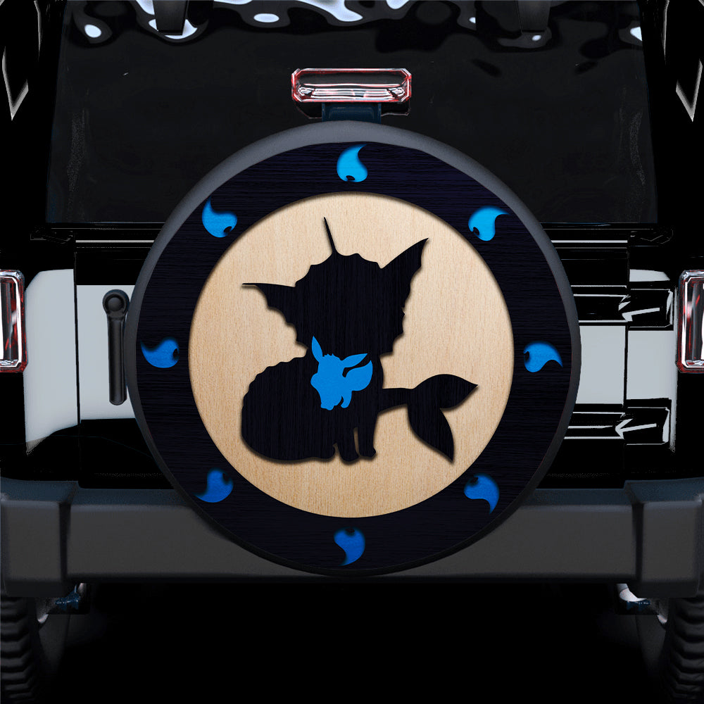 Vaporeon Eevee Pokemon Evolution Jeep Car Spare Tire Covers Gift For Campers