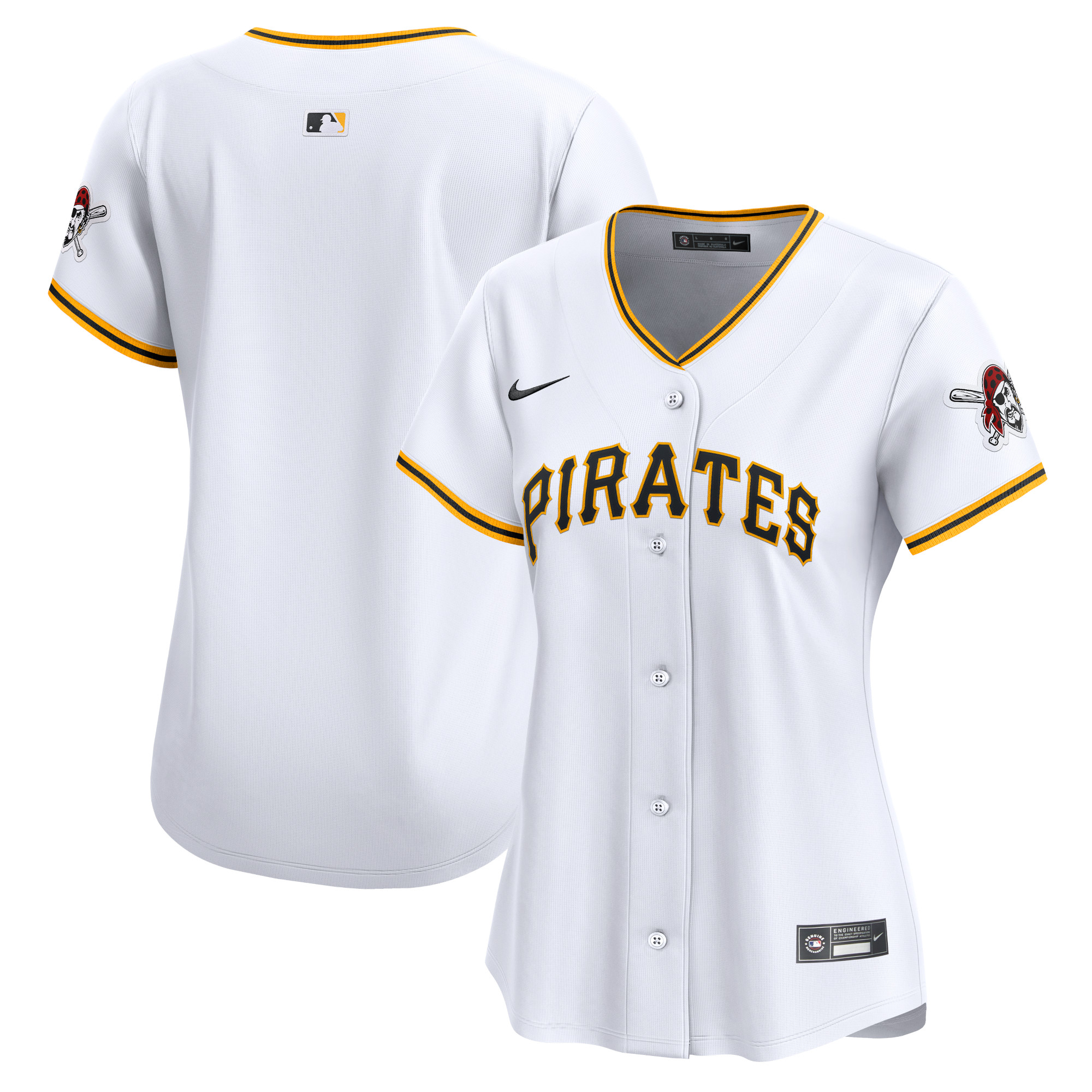 Pittsburgh Pirates Women's Home Limited Jersey – White