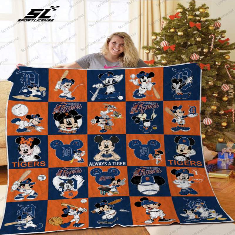 H – Detroit Tigers Dn Quilt Blanket