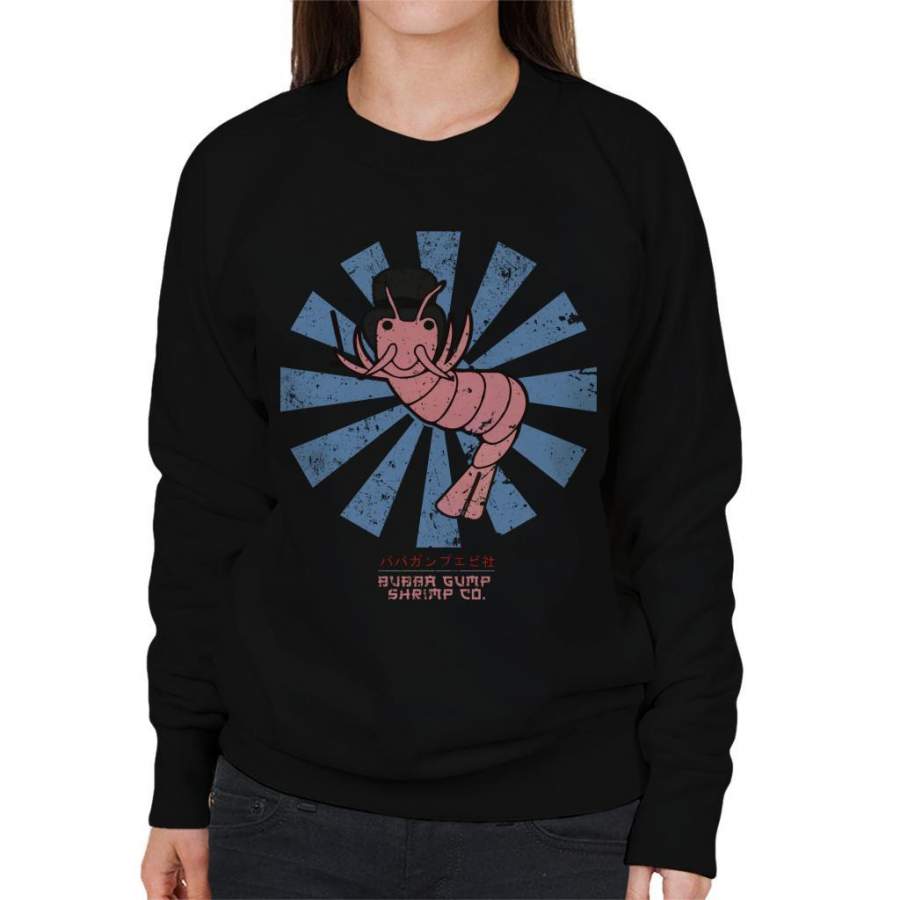 Bubba Gump Shrimp Co Retro Japanese Women’s Sweatshirt