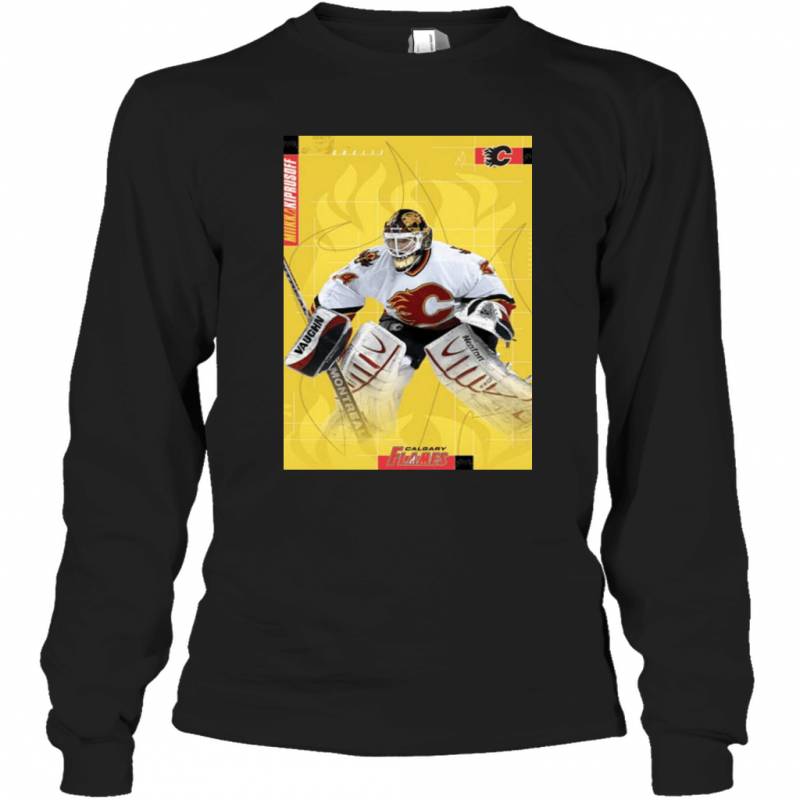 Miikka Kiprusoff Calgary Flames goalie Hockey Long Sleeve T-Shirt