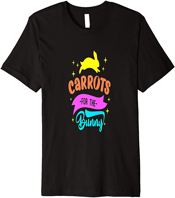 Cute Easter Graphic Decor with Bunny Carrots Premium T-Shirt