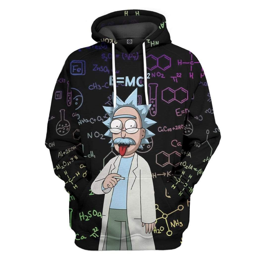 3D Rick Sanchez Albert Einstein Custom Hoodie Apparel