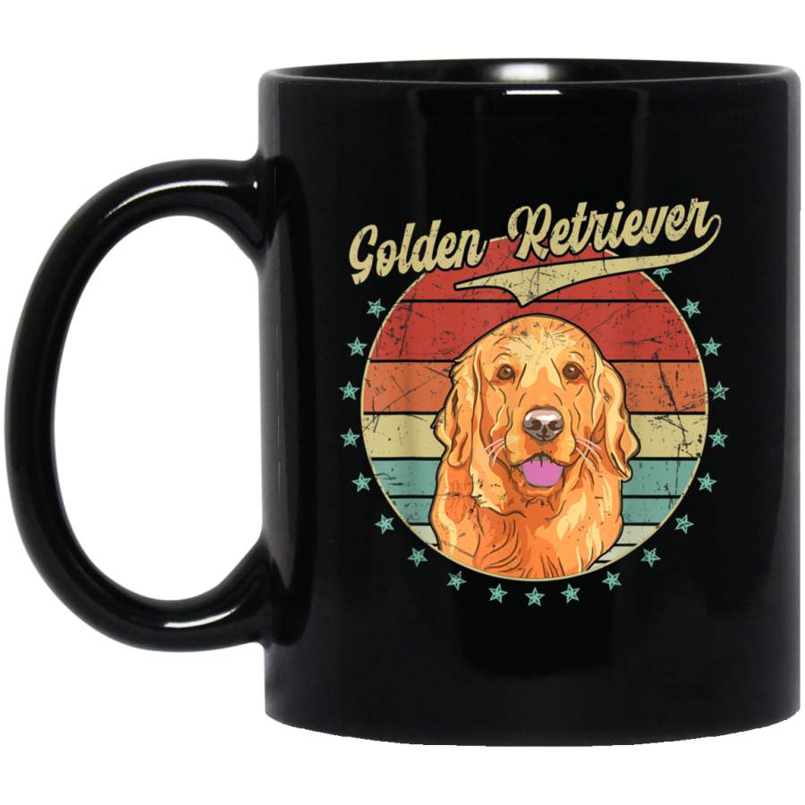 Golden Retriever Lover Vintage Style Gift Dog Dad Dog Mom Mug