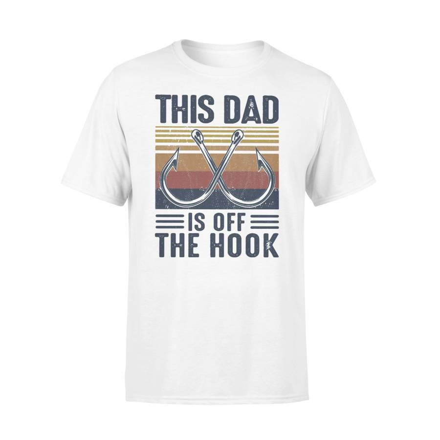 This Dad Is Off The Hook Fishing Vintage T-shirt