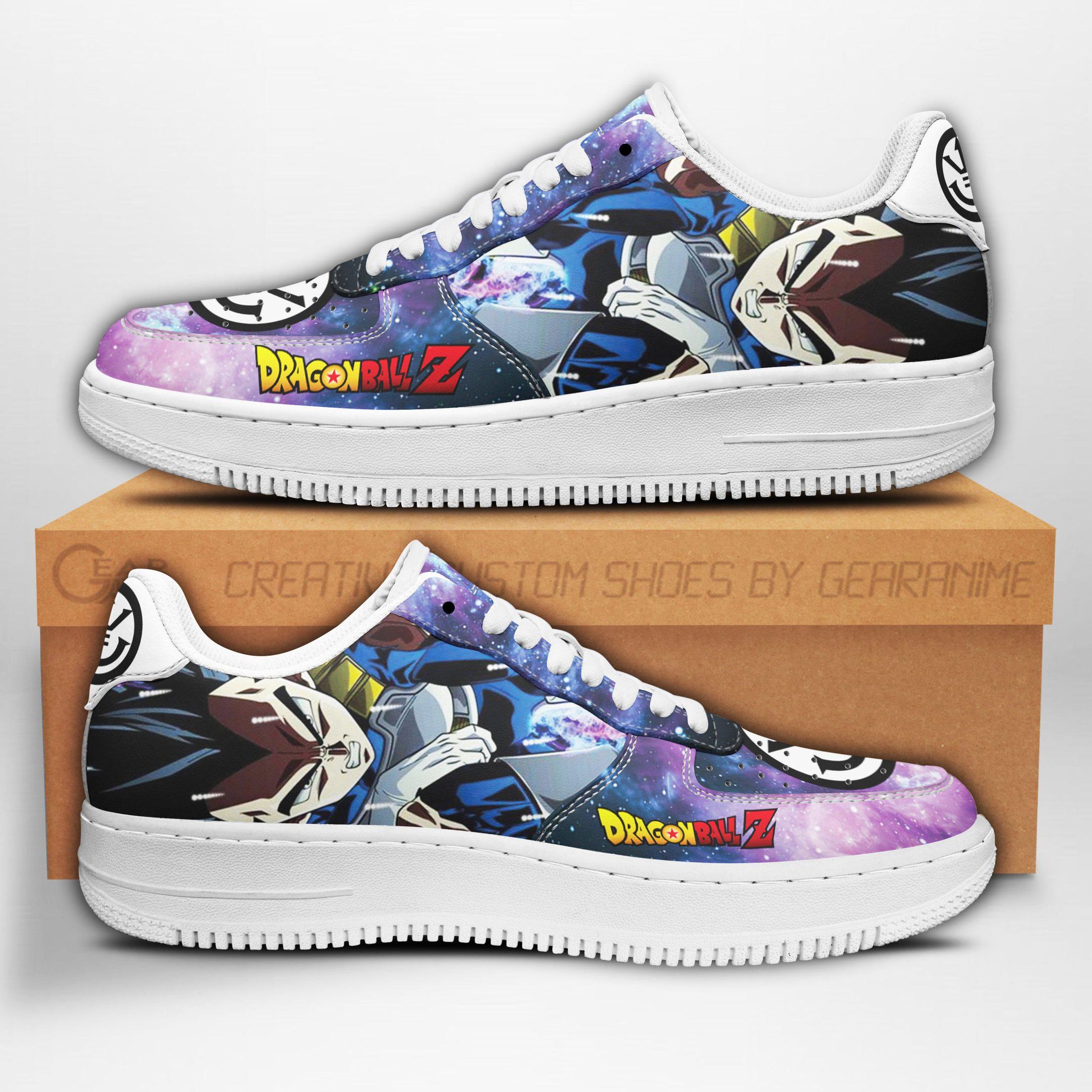 Vegeta Air Sneakers Galaxy Custom Anime Dragon Ball Z Shoes Unisex Men Women