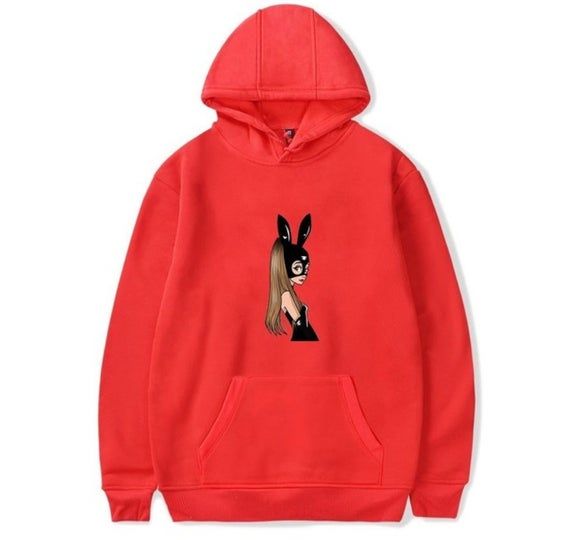 Ariana Grande hoodie Dangerous woman Bunny print Cute sweatshirts Unisex