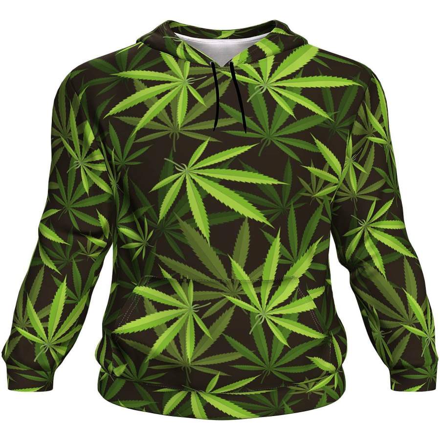 Weed Unisex Men/Women All-Over Print 3D Hoodie