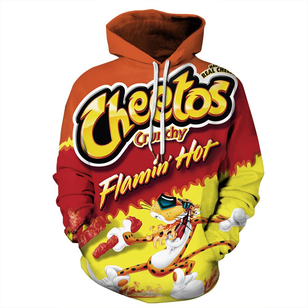 Fashion Crunchy  Flamin Hot  Cheetos3D Hoodie Unisex Sweatshirt