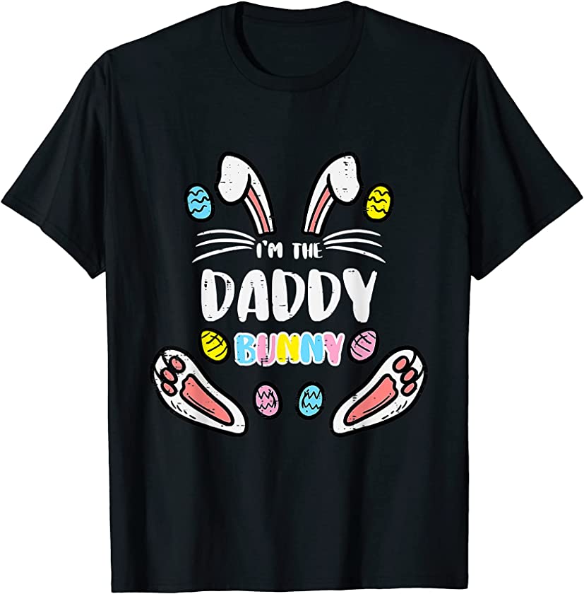 Daddy Bunny Rabbit Easter Family Matching Dad Papa Men T-Shirt