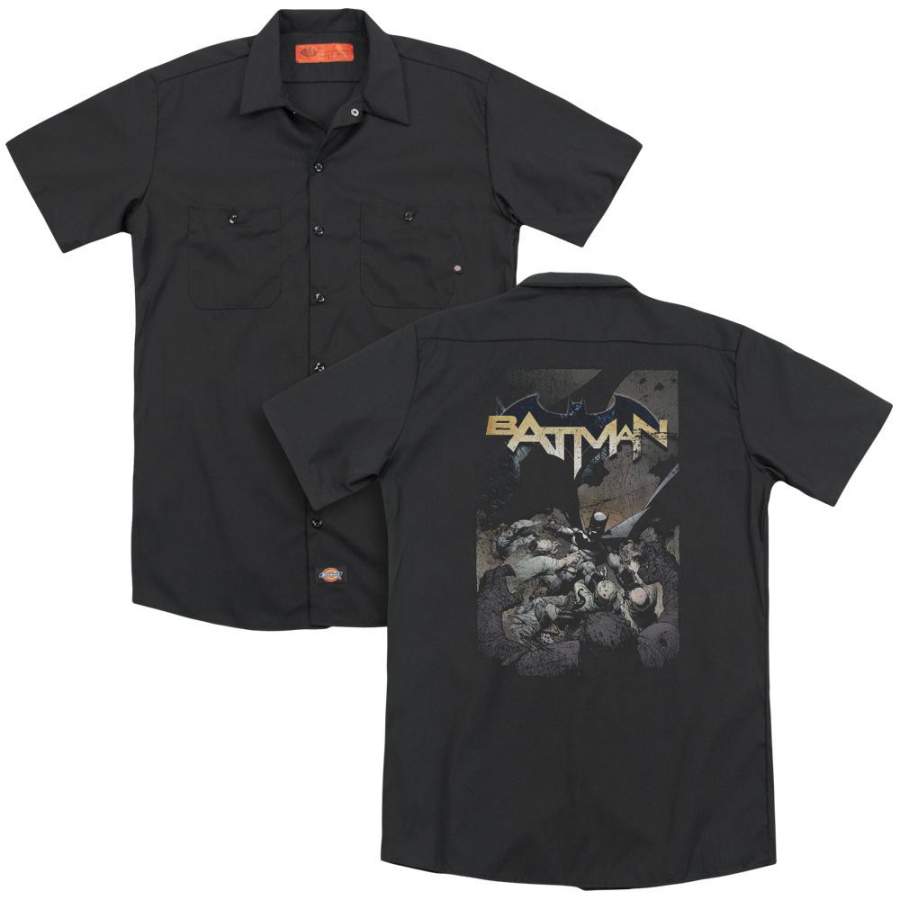 Batman – Batman One (Back Print) Adult Work Shirt