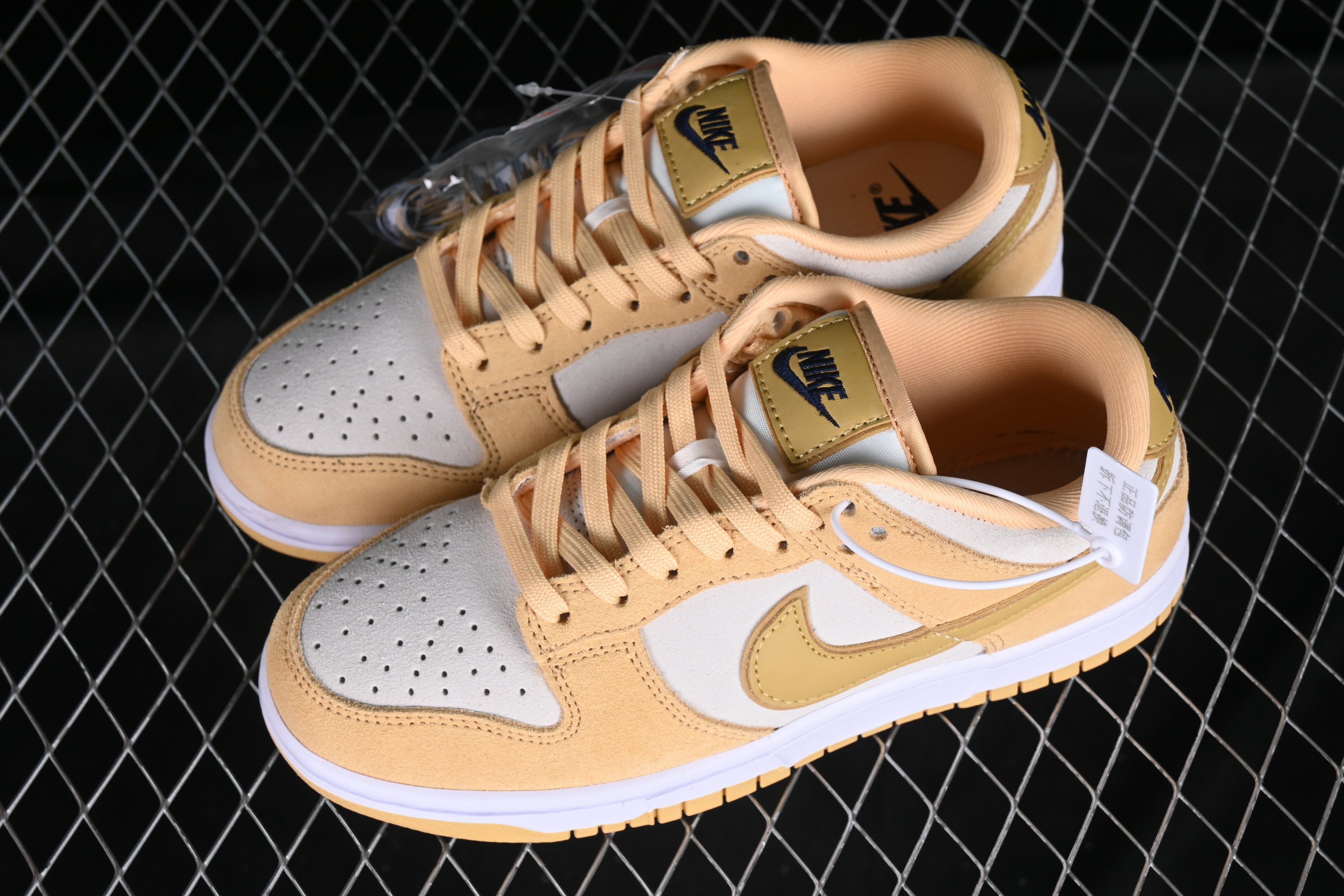 Nike Dunk Low Celestial Gold Suede Shoes Sneakers PR-686140