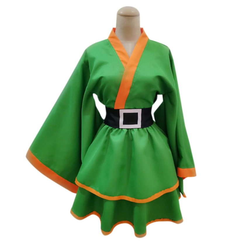 Anime Hunter X Hunter Gon Freecss Kurapika Cosplay Costume Women Lolita Dress Set Halloween Carnival Outfits Kimono set alx