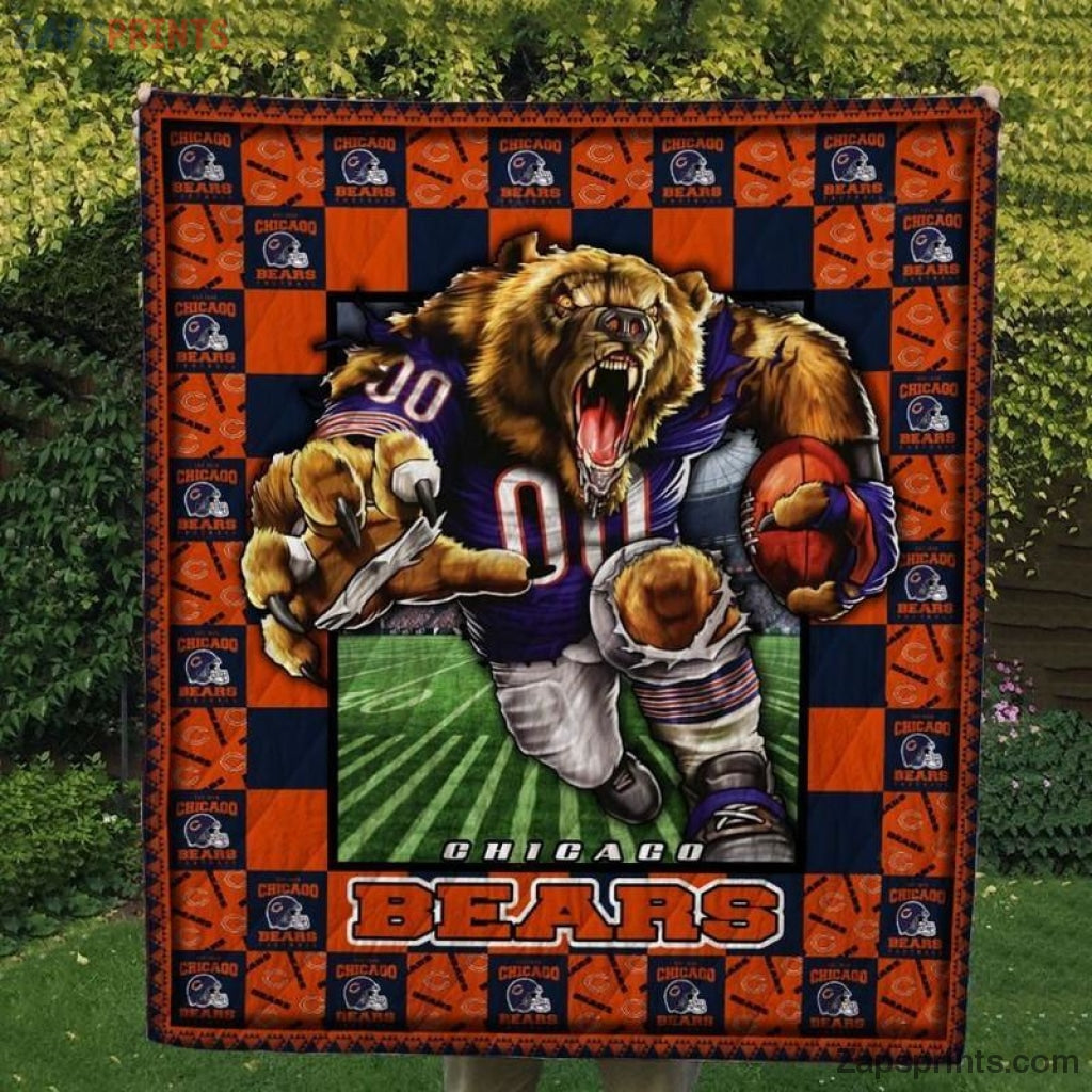 Chicago Bears 3 D Printing Quilt V21 Gift For Fan Football Lovers