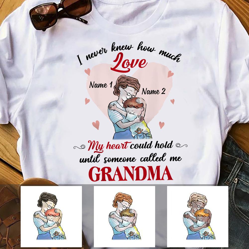 Personalized Mom Grandma Grandson Love T Shirt Mr112 67O36