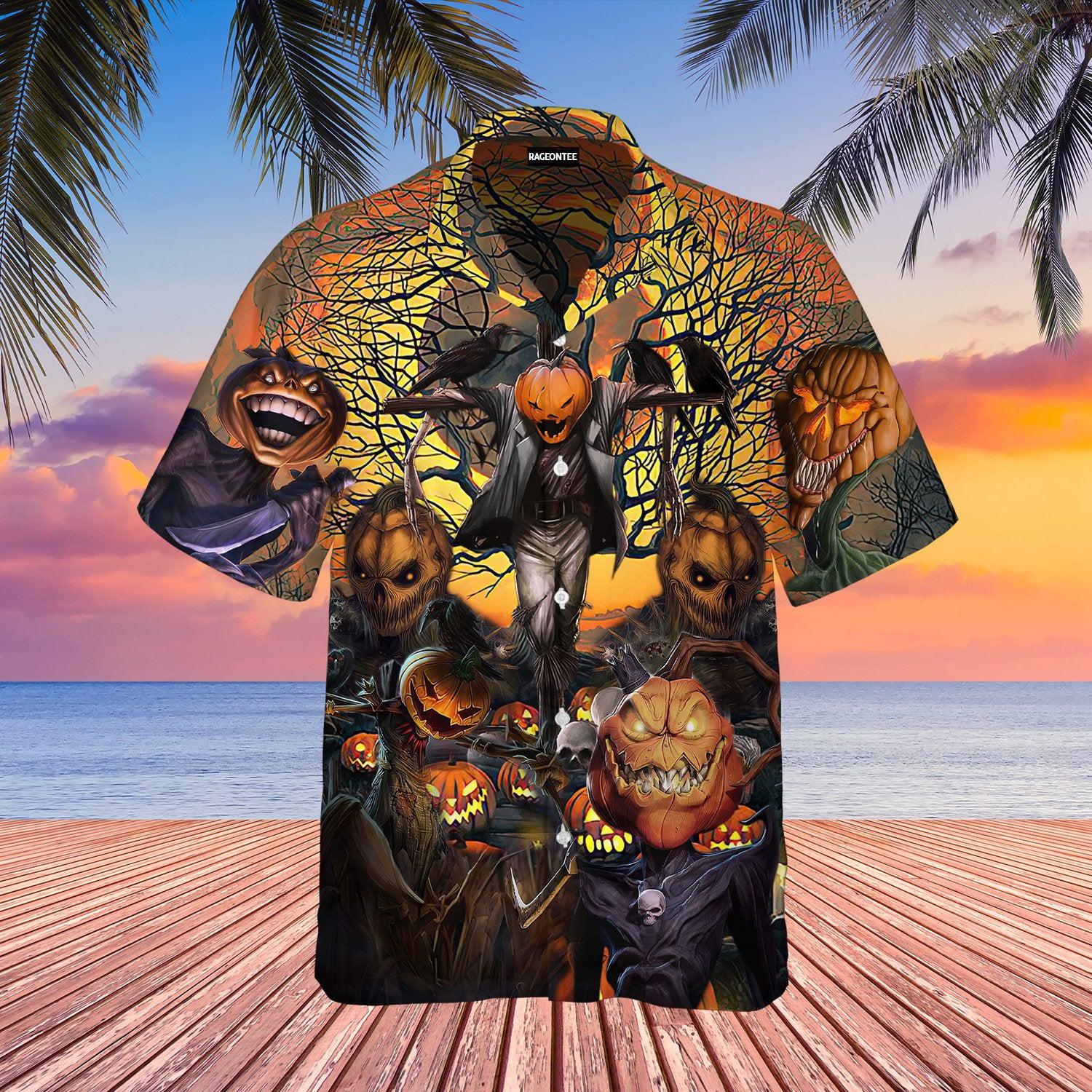 Pumpkin Will Come And Find You On Halloween Night Hawaii Shirt For Men Women Ha70329