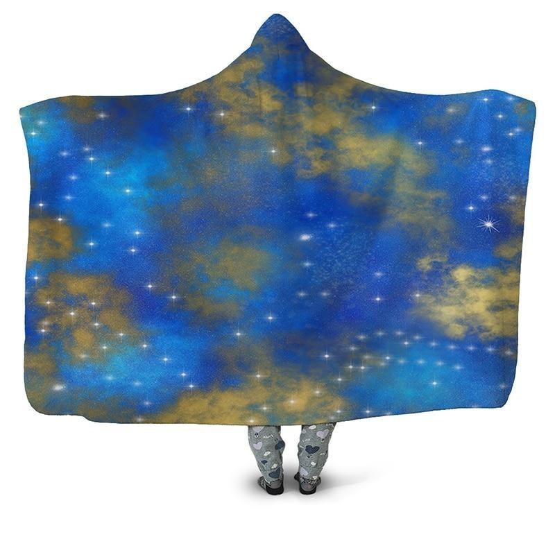 Yellow Galaxy Blanket Hoodie