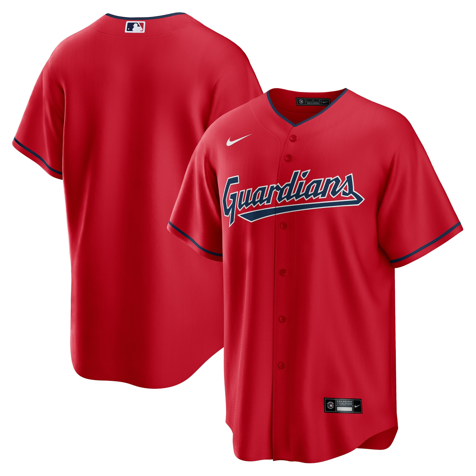 Cleveland Guardians Alternate Replica Team Jersey – Red MLB