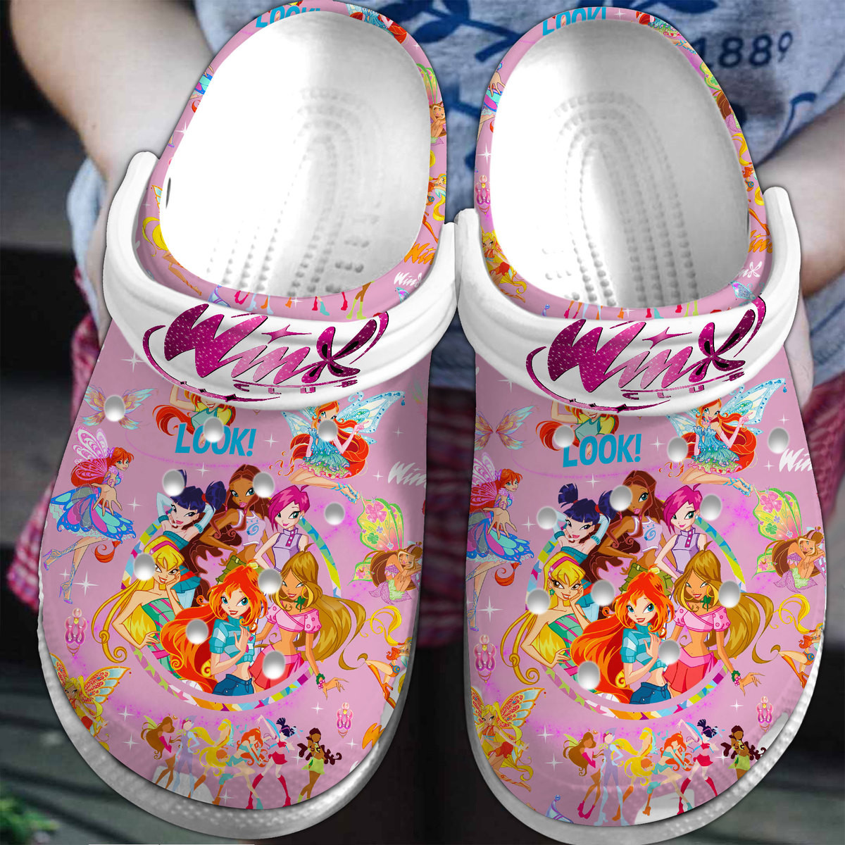 Premium Winx Club TV Series Crocs Crocband Clogs Shoes Comfortable For Men Women and Kids 2