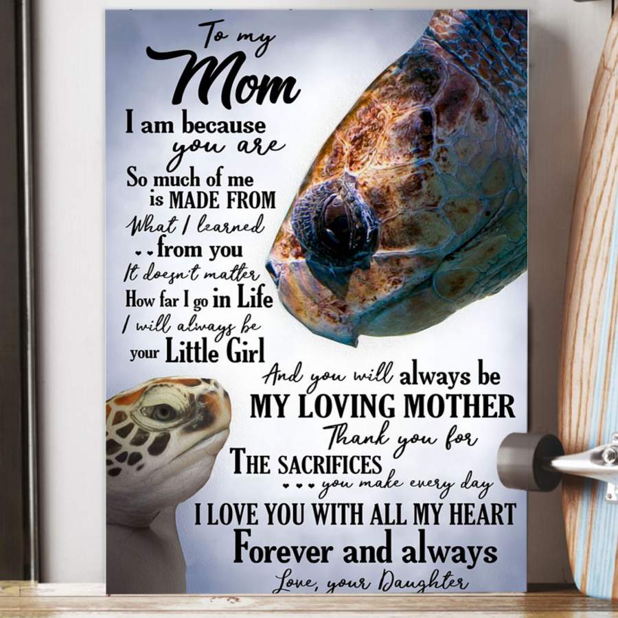 I Love You With All My Hearts Gift For Mom Poster