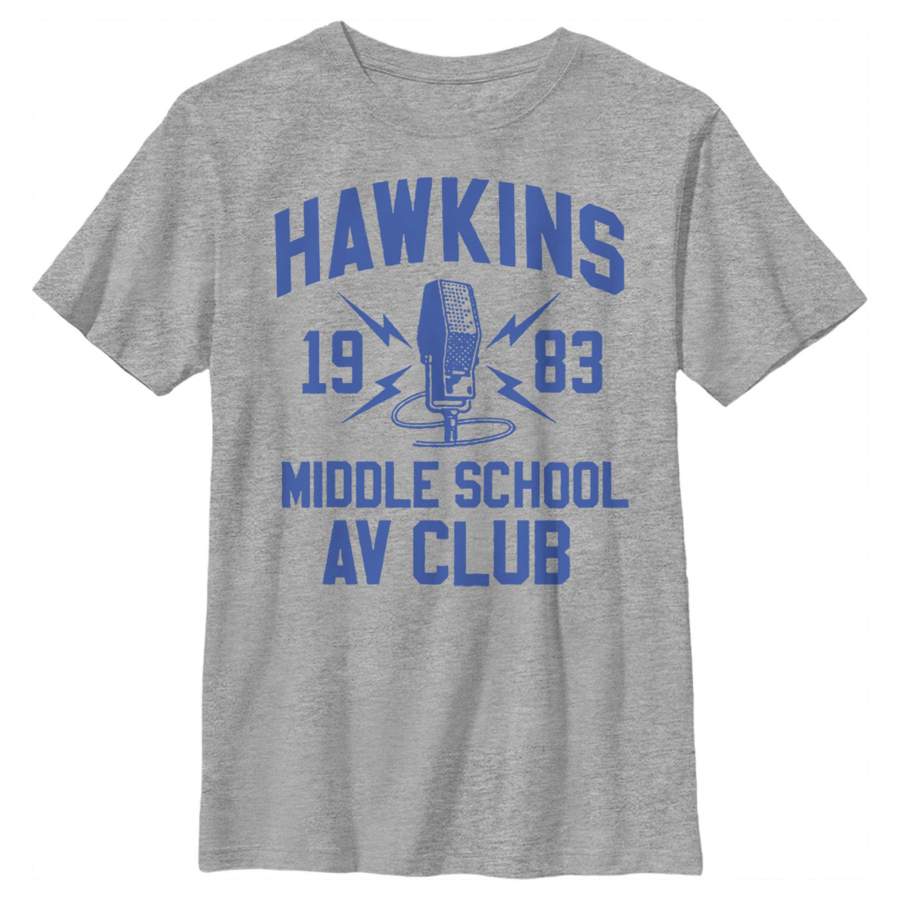 Stranger Things Boy’s Hawkins AV Club 1983  T Shirt