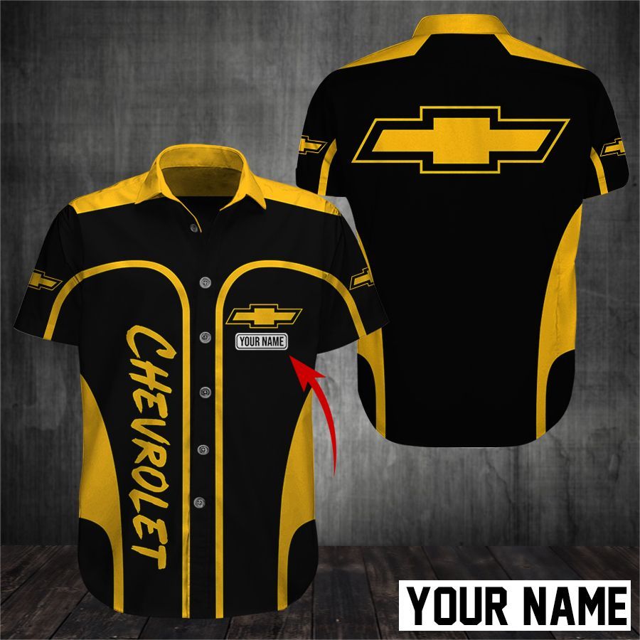 Chevrolet Custom Name Button Shirt LLH060720SAL280