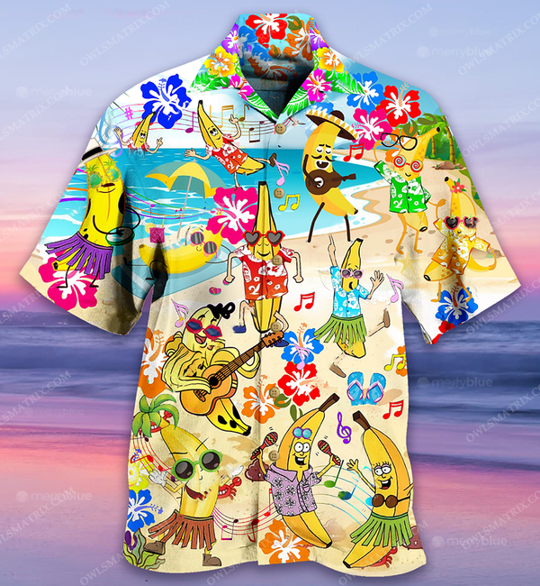 Fruit Banana Love Beach Limited Edition - Hawaiian Shirt - Hawaiian Shirt For Men, Hawaiian Shirt For Women, Aloha Shirt
