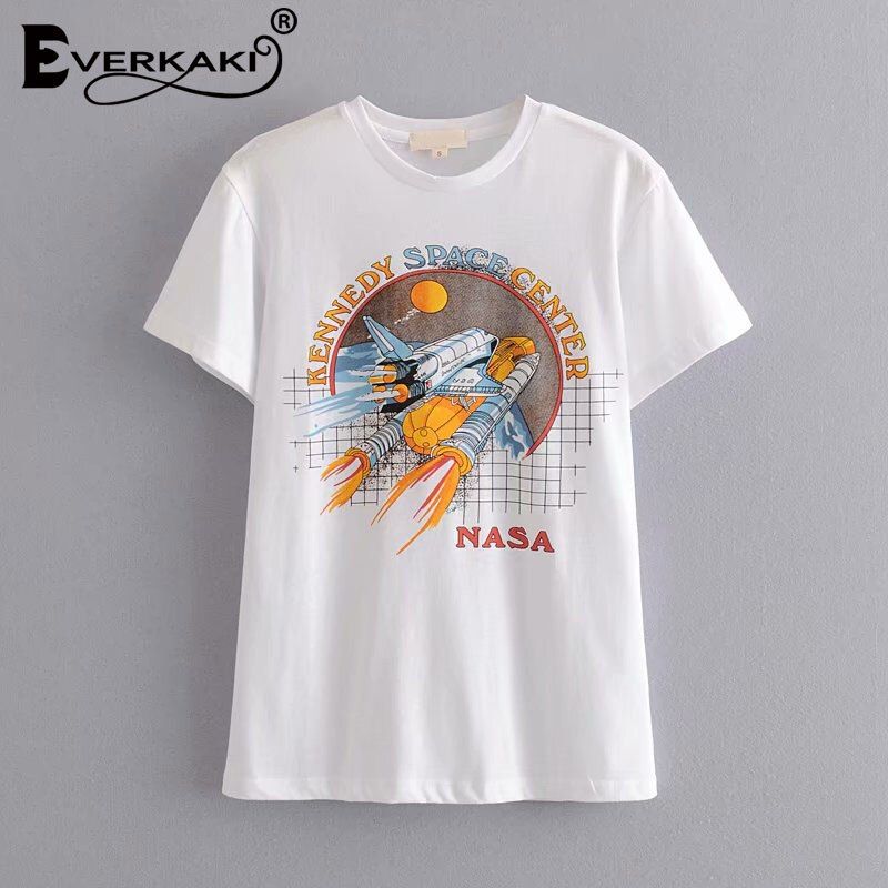 Boho Print Universe Tees Casual Vintage Top T-shirts