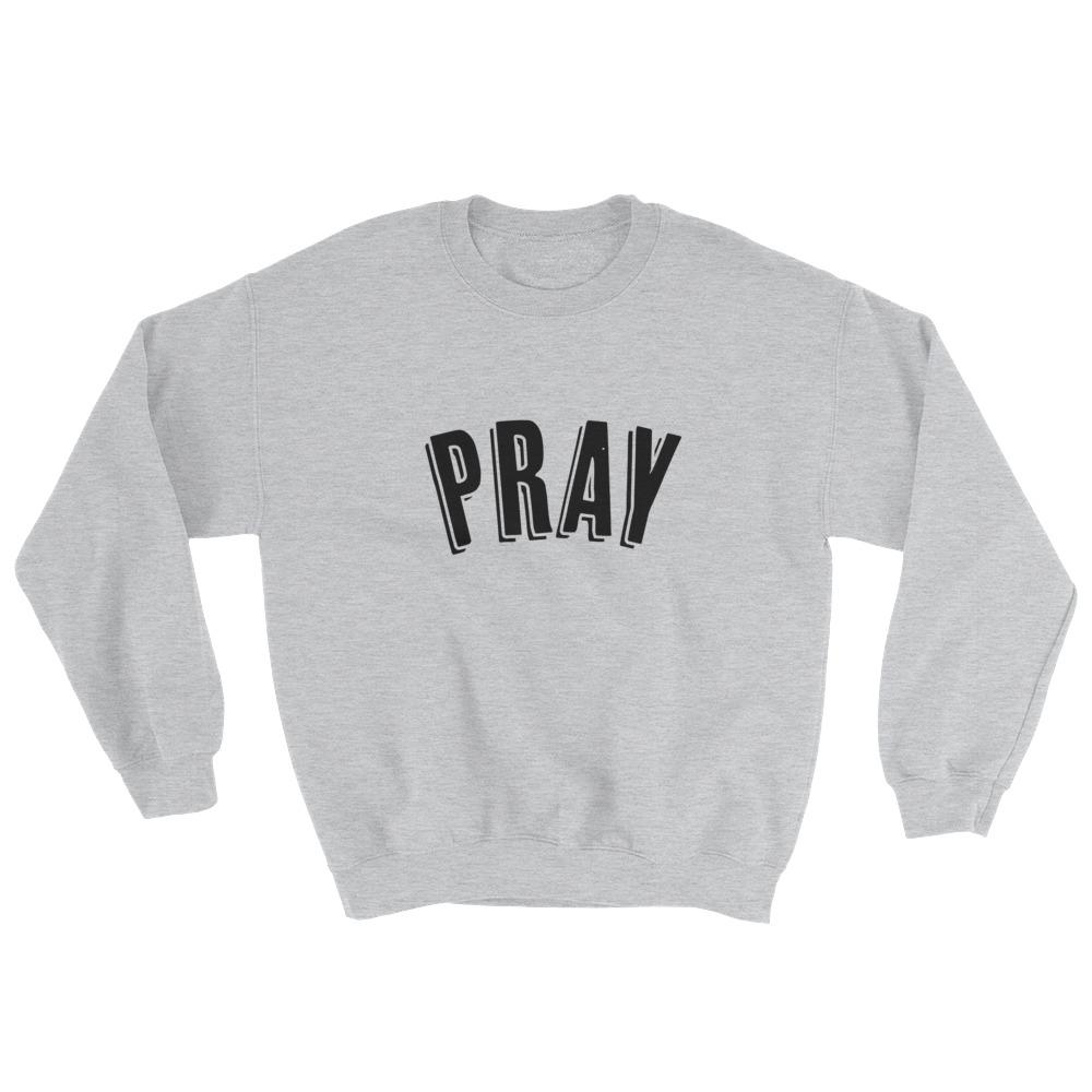 Pray Outline Sweatshirt – DaisyFaith