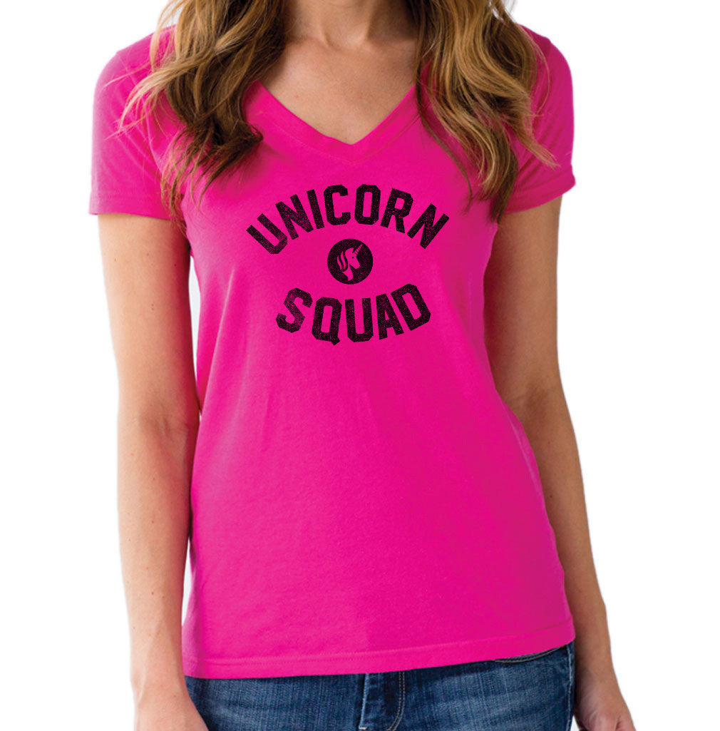 Women’S Unicorn Squad Vneck T-Shirt