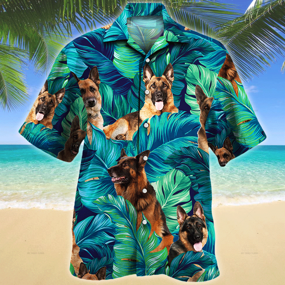 German Shepherd Dog Lovers Gift Hawaiian Shirt Ha3711