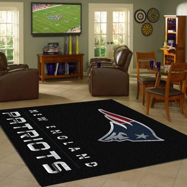 New England Patriots Rug, Football Rug Floor Decor