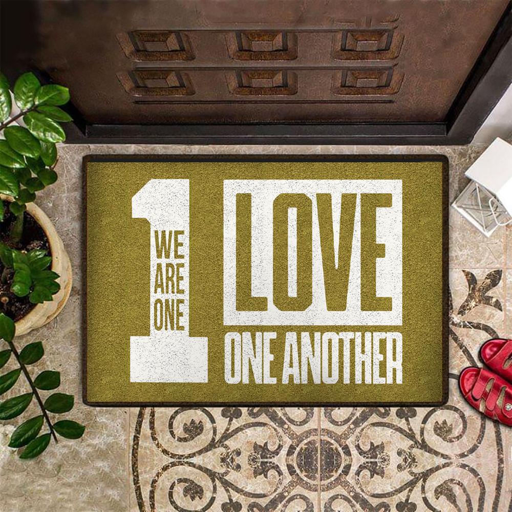 We Are One Love Another Doormat Indoor Decorative Door Mat Front Door Rug For Sale