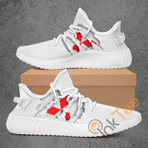 Mitsubishi Car Custom Shoes Personalized Name Yeezy Sneakers